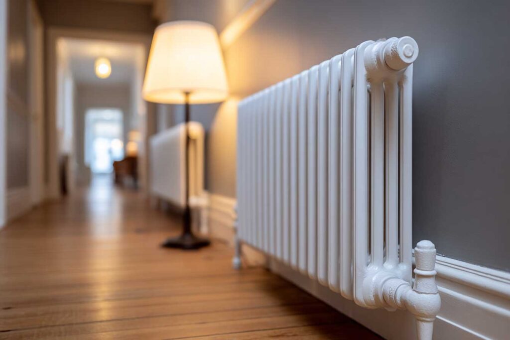 FY ENERGY Wärmeversorgung & Heizkostenabrechnung – moderner Heizkörper im Wohngebäude